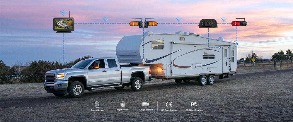 7" EWAY 4-Camera System with LED Marker Lights (EW-K2503)