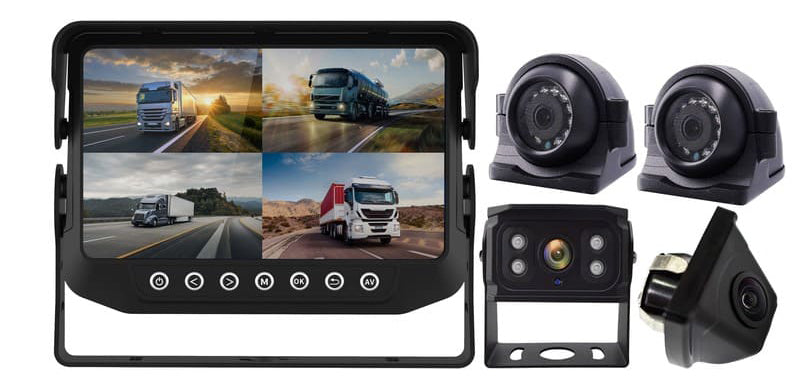 🚚🔒 Améliorez votre sécurité avec notre système de caméra quadruple 7 pouces !