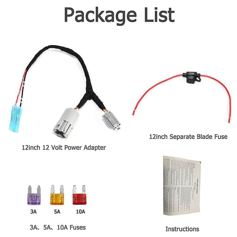 12 Volt Power Adapter for GM Chevrolet Buick Cigarette Lighter Power Plug