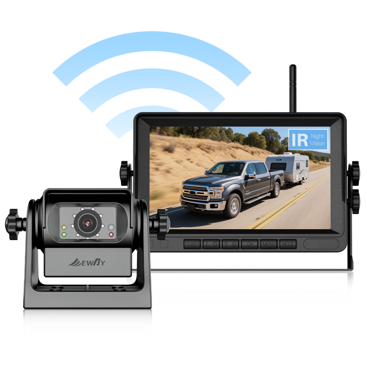 Wireless Automotive Camera with 7 inch Rear View Monitor