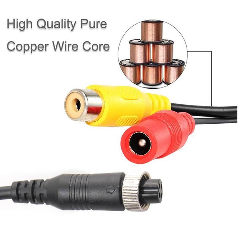 4 Pin Aviation Female to RCA Female Adapter Cable