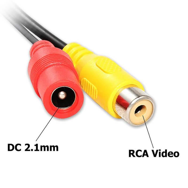 4 Pin Aviation Male Plug to RCA Video Cable Female Adapter