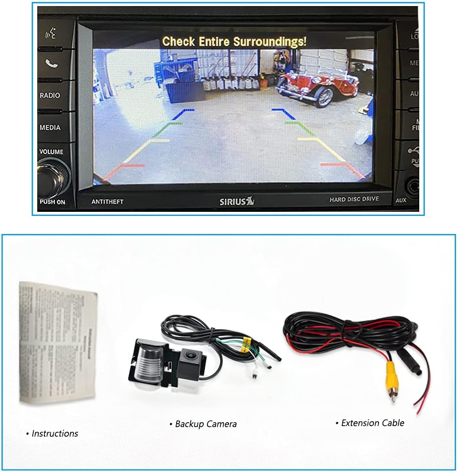 EW-004 License Plate Backup Reverse Camera for Jeep Wrangler