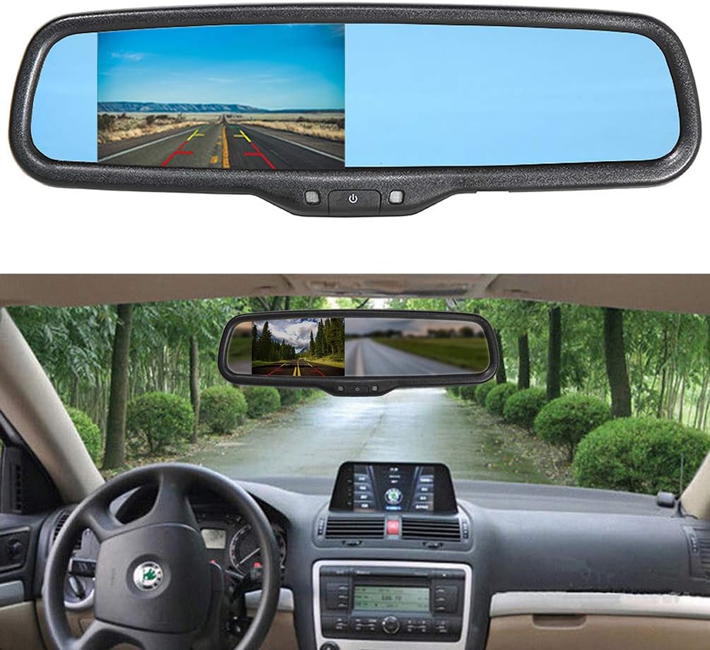 Jeep Spare Tire Mount Backup Camera with 4.3" LCD Mirror Monitor Kit