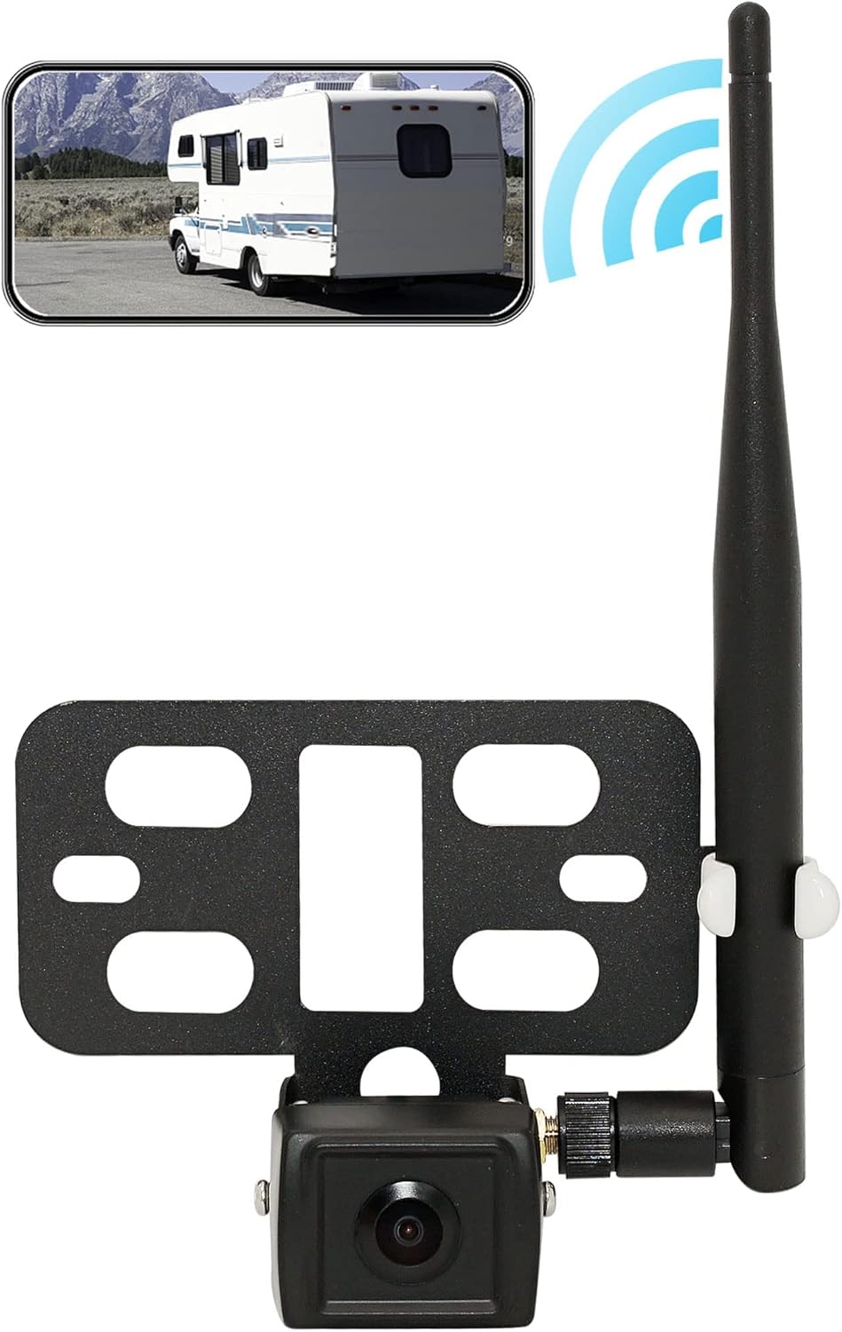 Caméra de recul sans fil WiFi EW-U001 pour camping-car/remorque avec support