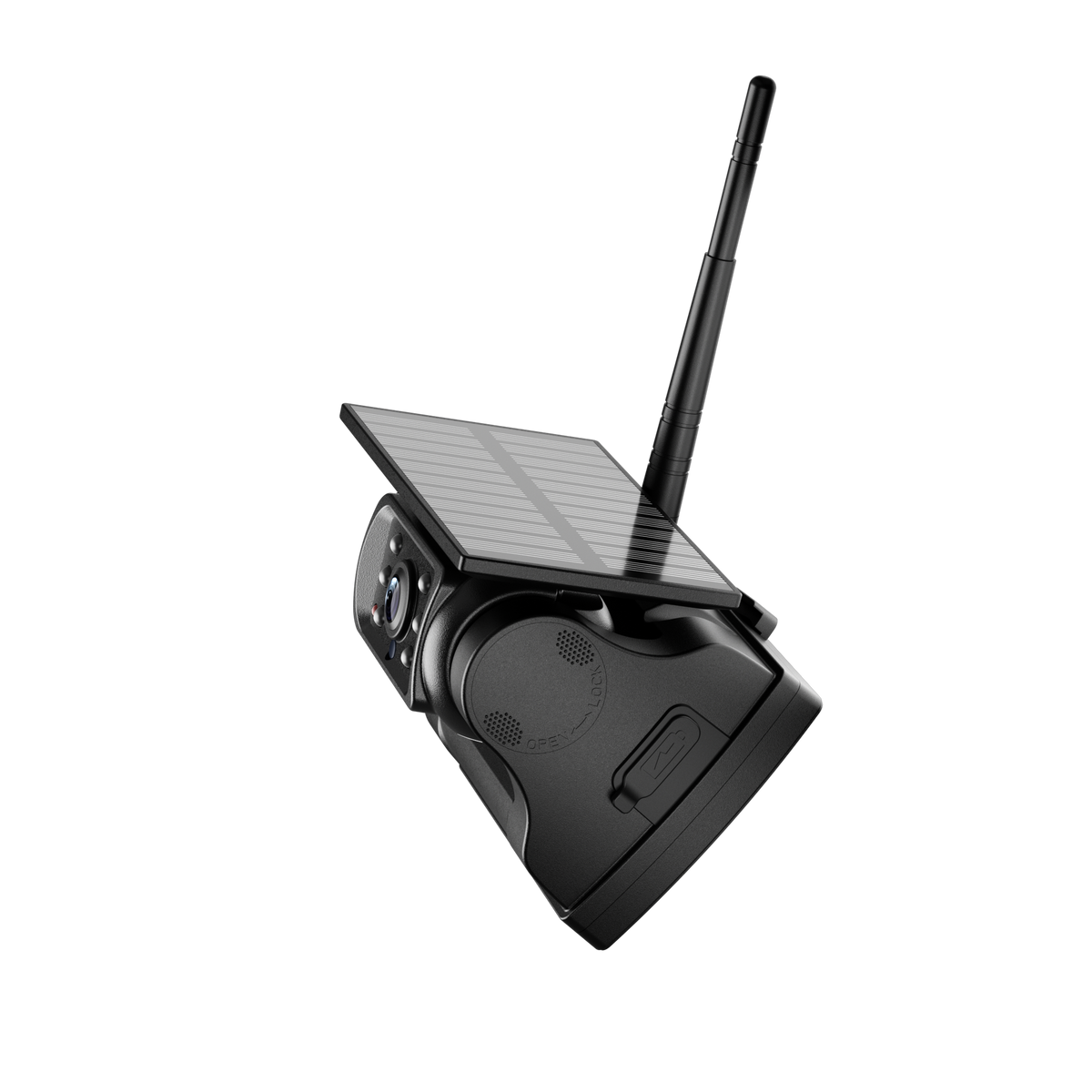 Solar-Power Wireless WiFi Trailer Backup Camera with Biult-in 9000mAh Rechargeable Battery