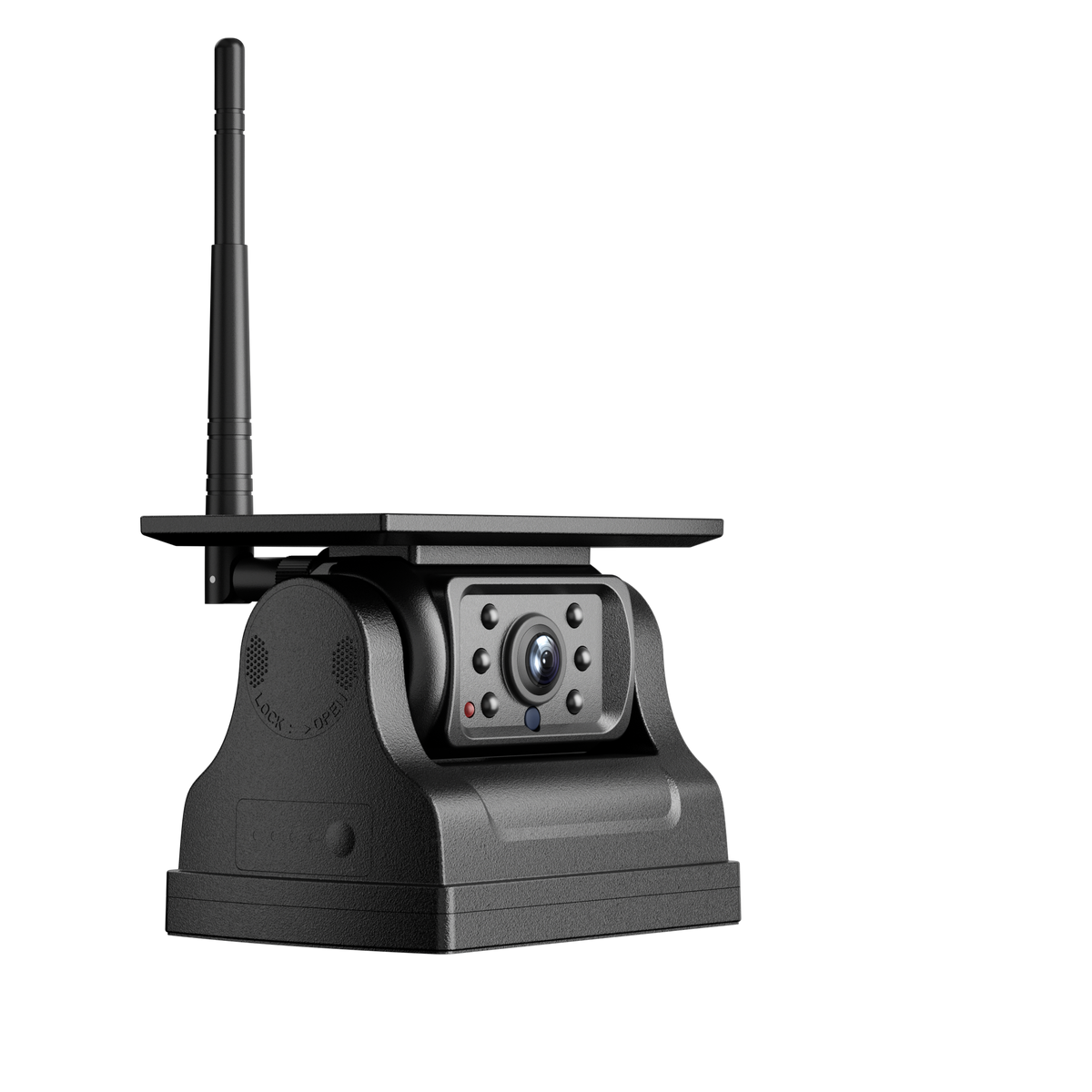 Solar-Power Wireless WiFi Trailer Backup Camera with Biult-in 9000mAh Rechargeable Battery