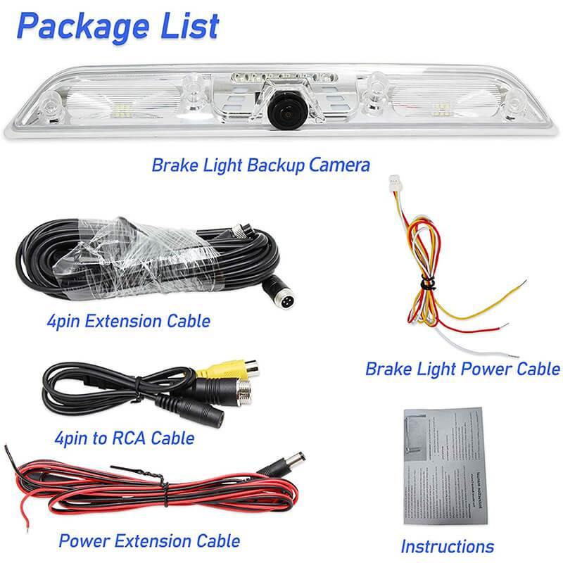 EW-B007 Ford 3rd Brake Light Backup Rear View Camera