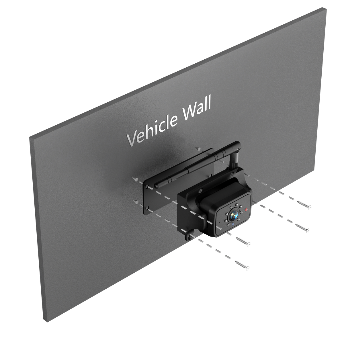 Wireless Shark-fin Fit Backup Camera with 7 inch Quad View Monitor