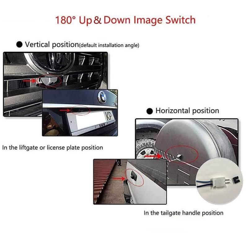 EW-MM02U005KIT Universal Backup Camera with Mirror Monitor Kit