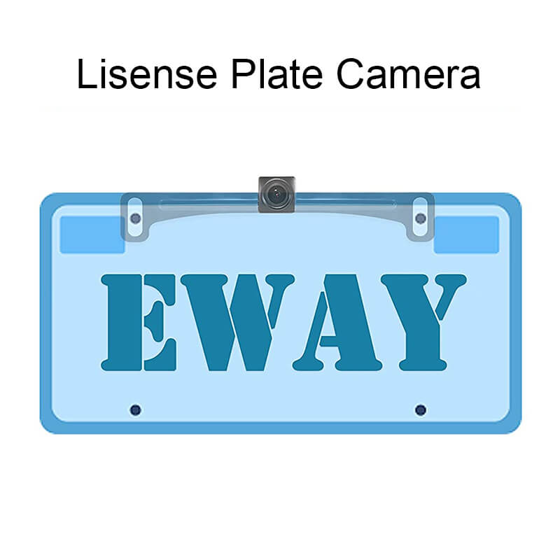 Caméra de recul universelle EW-L001 pour plaque d'immatriculation