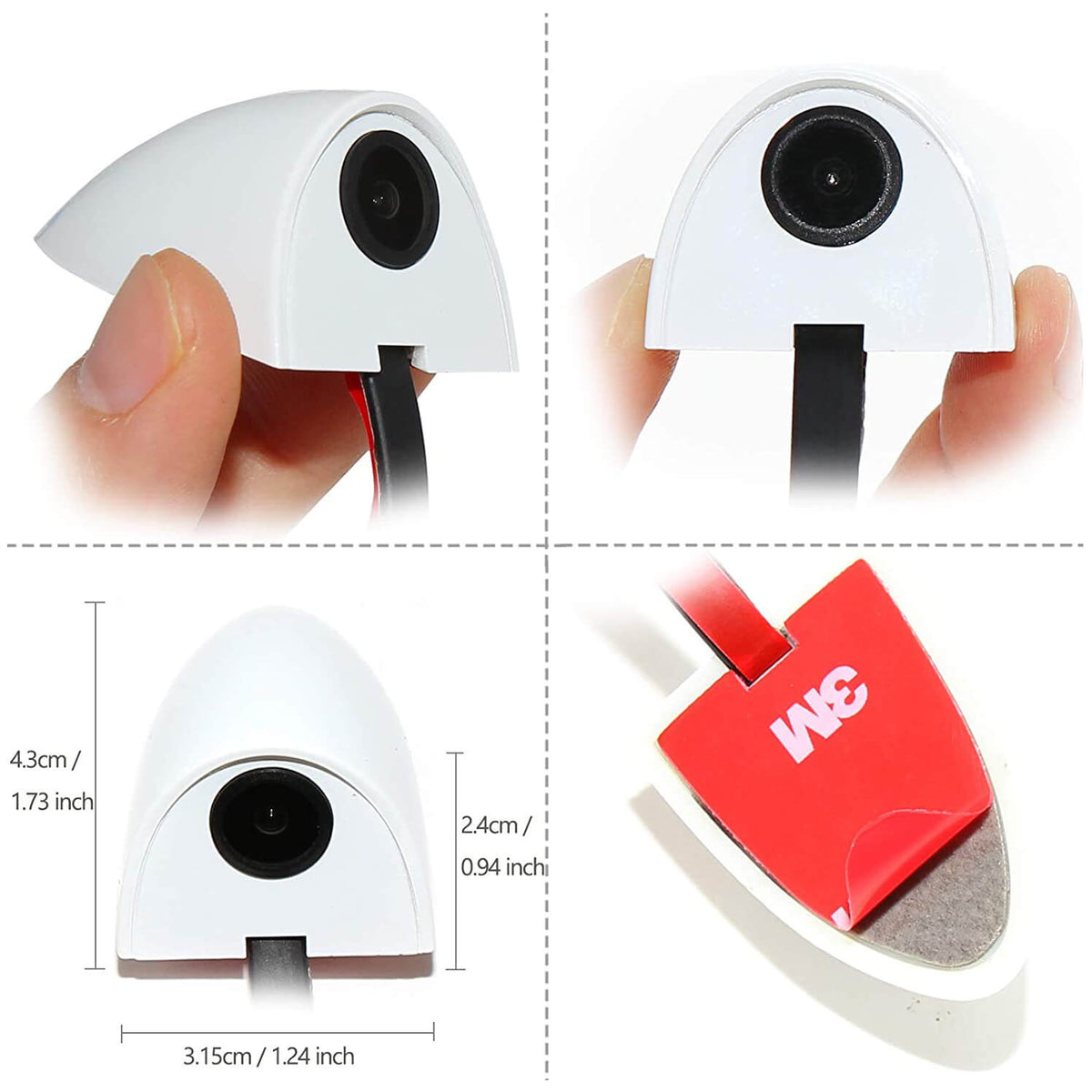 EW-S003W Caméra de recul latérale blanche Moniteur d'angle mort