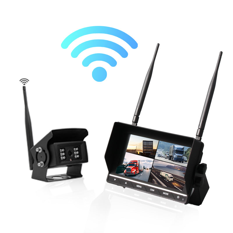Wireless Rear View Backup Camera System with 7" LCD Monitor Kit